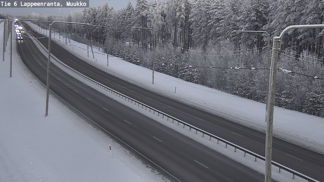 Weather Camera Image Road 6 Lappeenranta, Muukko, Lappeenranta, Etelä-Karjala