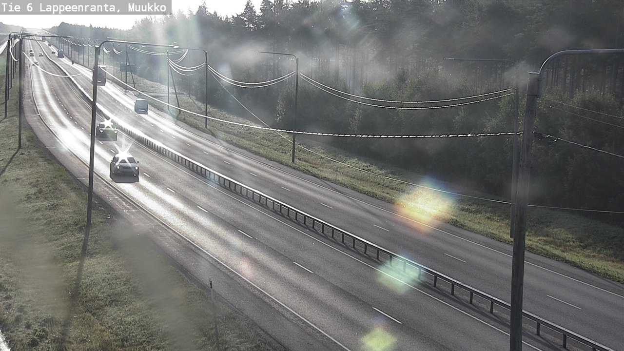 Weather Camera Image Road 6 Lappeenranta, Muukko, Lappeenranta, Etelä-Karjala
