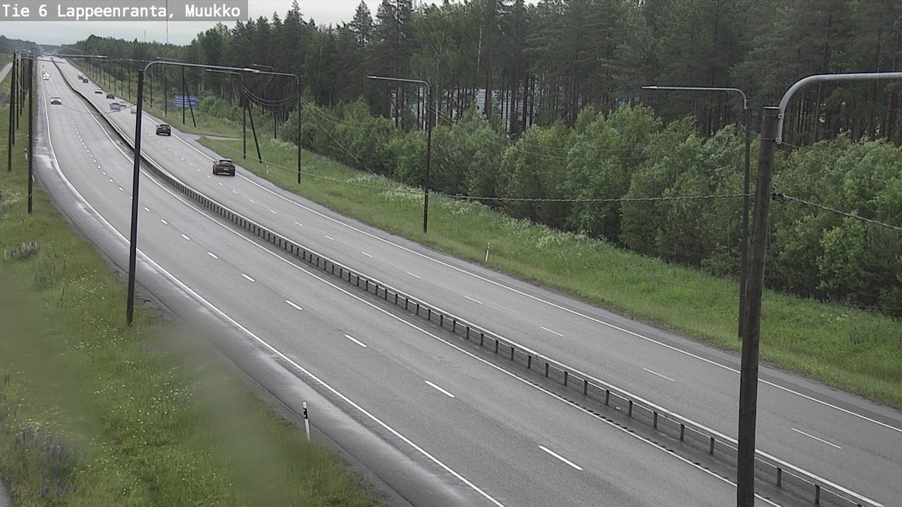 Weather Camera Image Road 6 Lappeenranta, Muukko, Lappeenranta, Etelä-Karjala