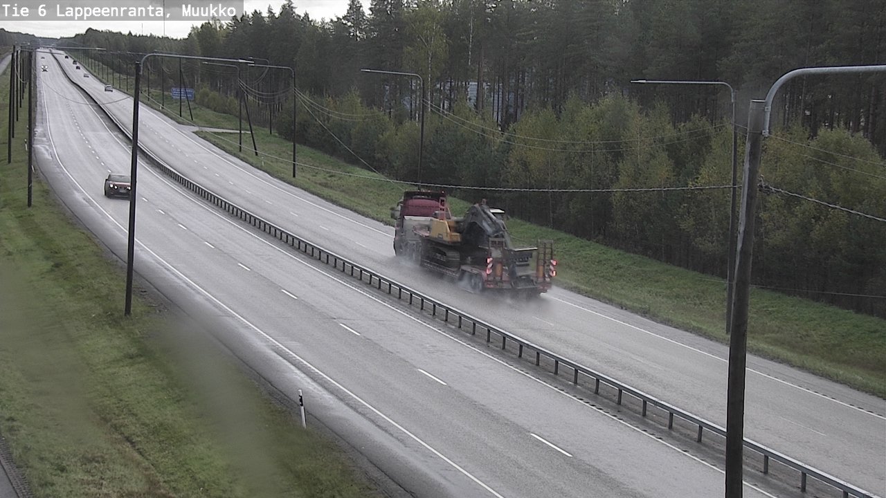 Weather Camera Image Road 6 Lappeenranta, Muukko, Lappeenranta, Etelä-Karjala