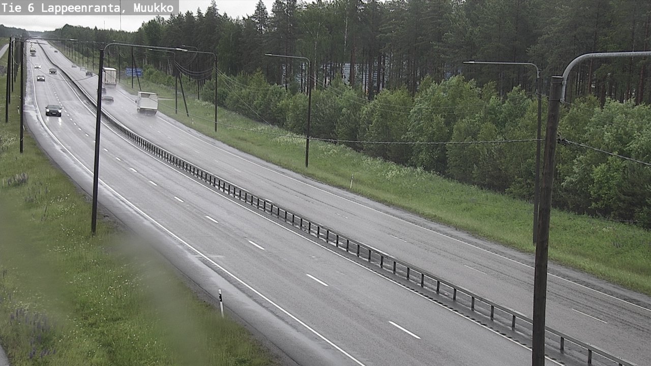 Weather Camera Image Road 6 Lappeenranta, Muukko, Lappeenranta, Etelä-Karjala