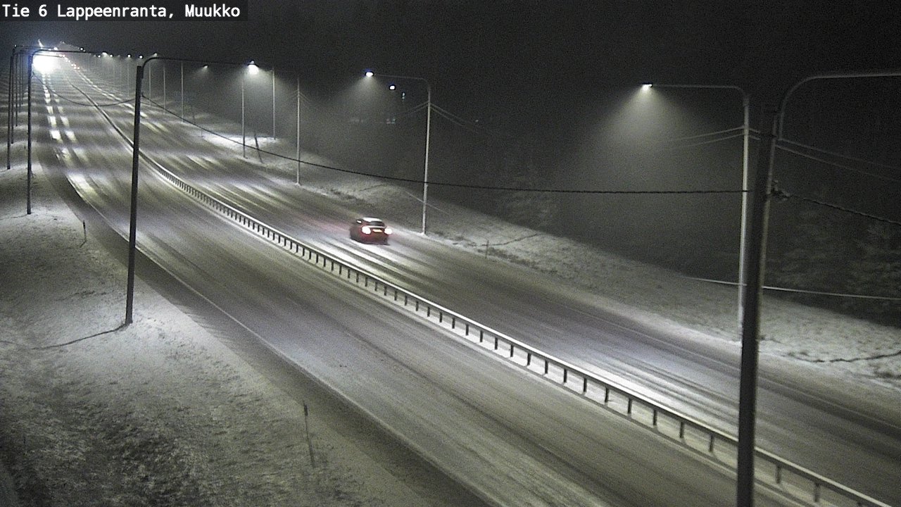 Weather Camera Image Road 6 Lappeenranta, Muukko, Lappeenranta, Etelä-Karjala