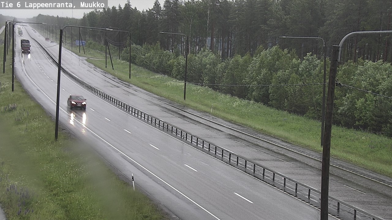 Weather Camera Image Road 6 Lappeenranta, Muukko, Lappeenranta, Etelä-Karjala