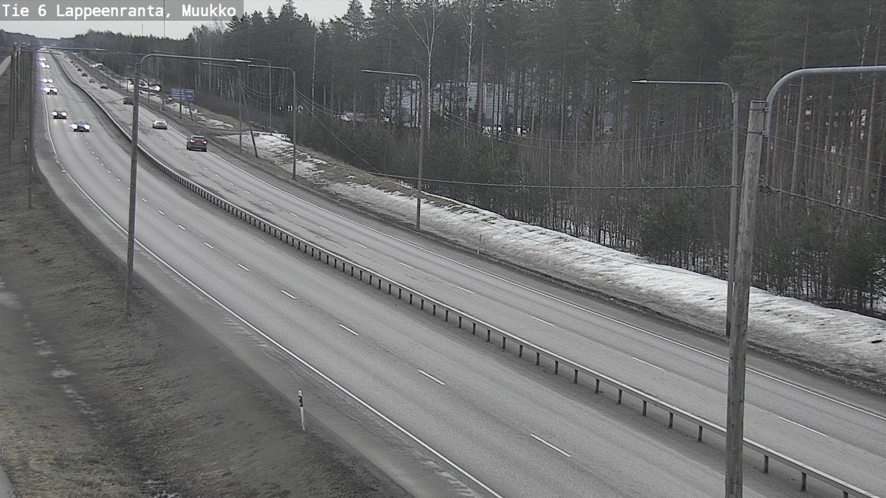 Weather Camera Image Road 6 Lappeenranta, Muukko, Lappeenranta, Etelä-Karjala