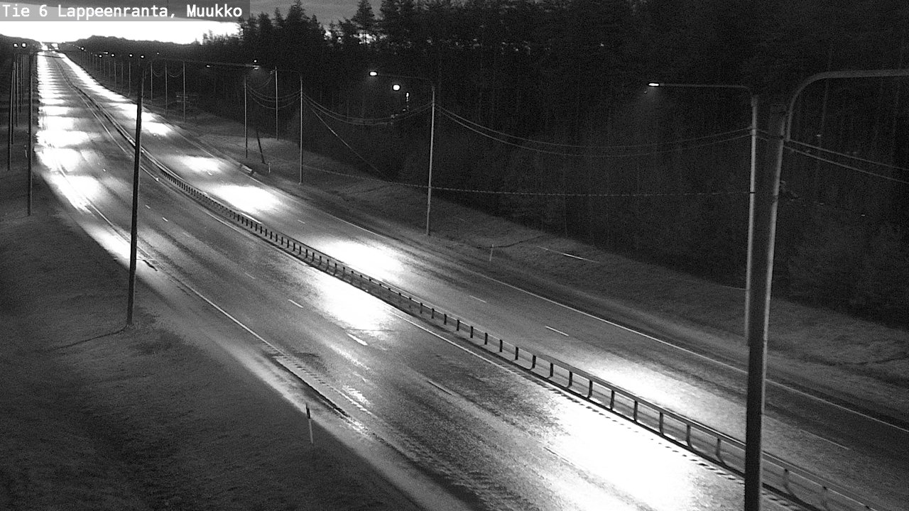 Weather Camera Image Väg 6 Villmanstrand, Muukko, Lappeenranta, Etelä-Karjala