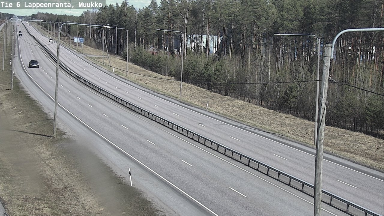Weather Camera Image Väg 6 Villmanstrand, Muukko, Lappeenranta, Etelä-Karjala