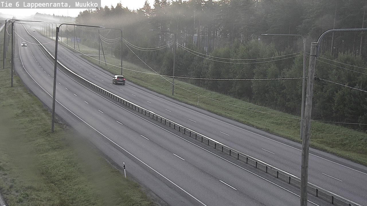 Weather Camera Image Road 6 Lappeenranta, Muukko, Lappeenranta, Etelä-Karjala