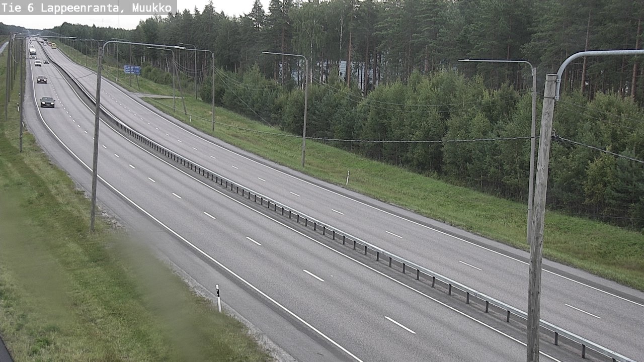 Weather Camera Image Road 6 Lappeenranta, Muukko, Lappeenranta, Etelä-Karjala
