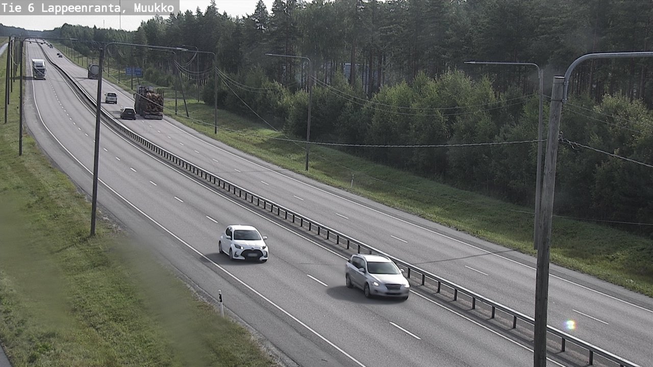 Weather Camera Image Road 6 Lappeenranta, Muukko, Lappeenranta, Etelä-Karjala
