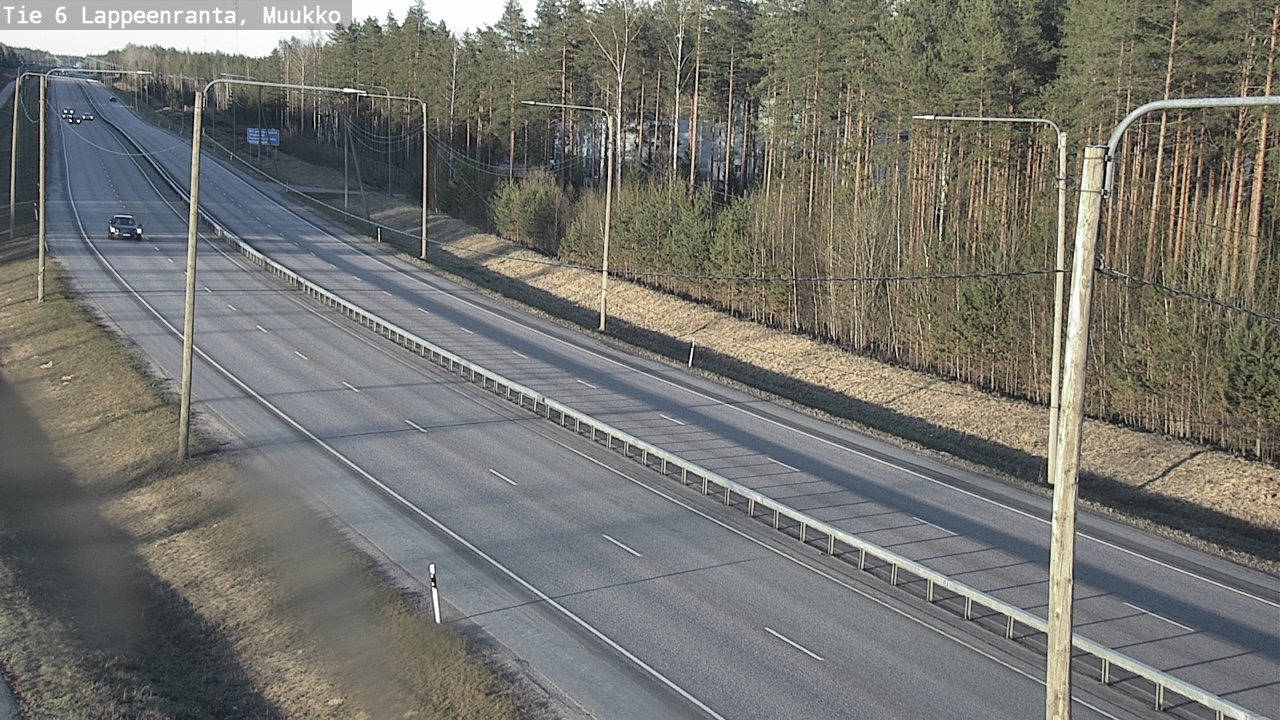 Weather Camera Image Väg 6 Villmanstrand, Muukko, Lappeenranta, Etelä-Karjala