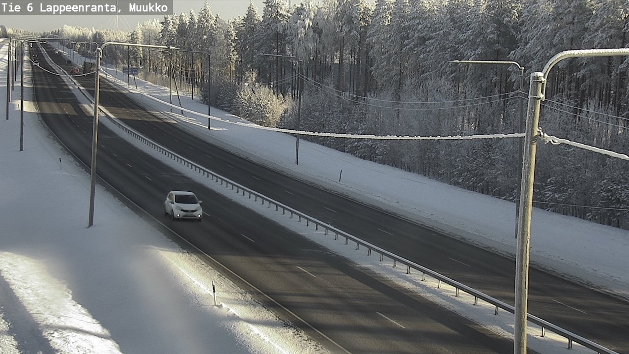 Weather Camera Image Väg 6 Villmanstrand, Muukko, Lappeenranta, Etelä-Karjala