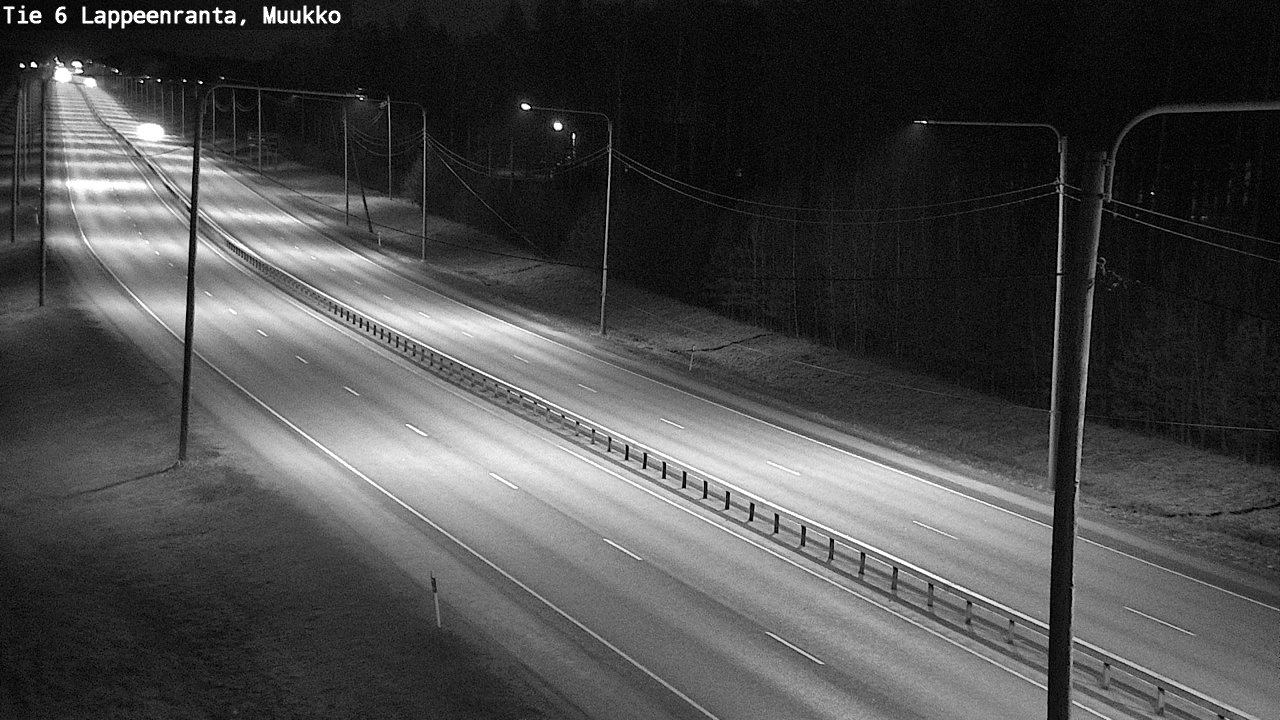 Weather Camera Image Väg 6 Villmanstrand, Muukko, Lappeenranta, Etelä-Karjala