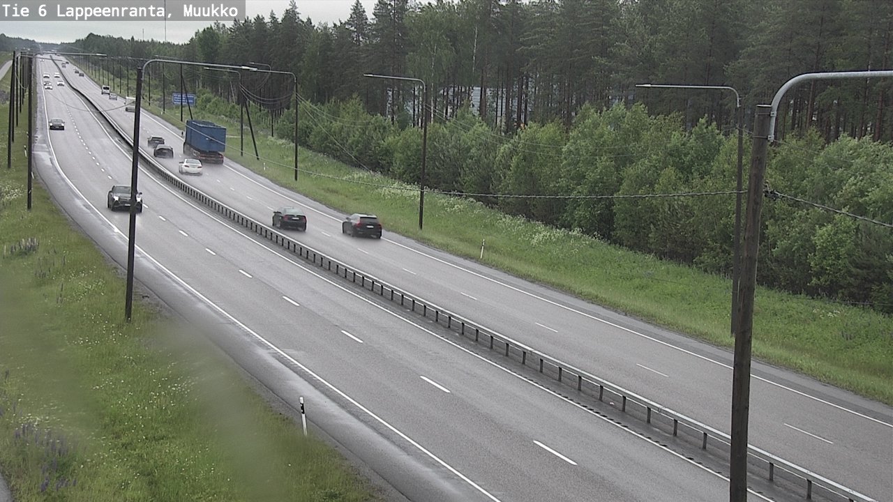 Weather Camera Image Road 6 Lappeenranta, Muukko, Lappeenranta, Etelä-Karjala