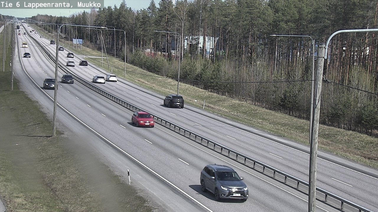 Weather Camera Image Road 6 Lappeenranta, Muukko, Lappeenranta, Etelä-Karjala