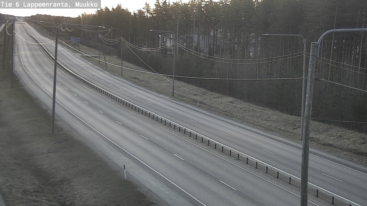 Weather Camera Image Road 6 Lappeenranta, Muukko, Lappeenranta, Etelä-Karjala