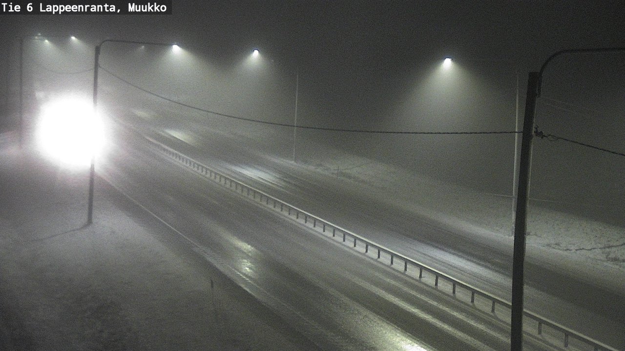 Weather Camera Image Road 6 Lappeenranta, Muukko, Lappeenranta, Etelä-Karjala