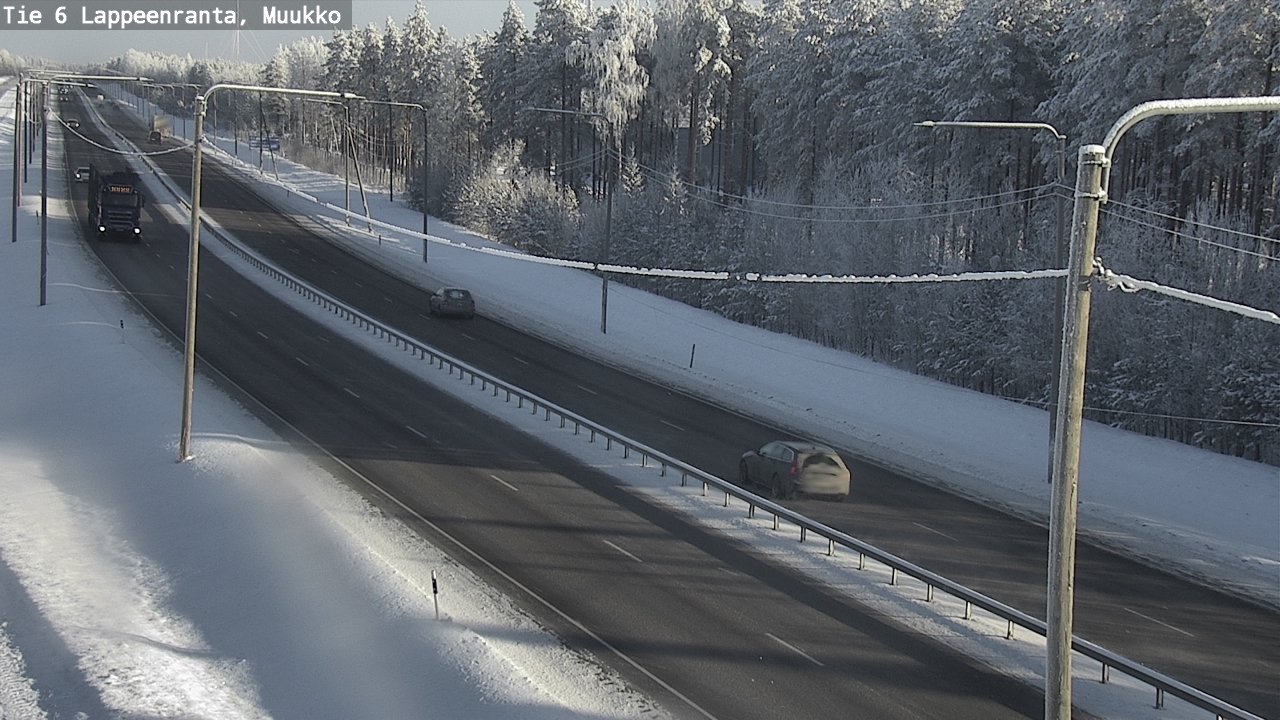 Weather Camera Image Väg 6 Villmanstrand, Muukko, Lappeenranta, Etelä-Karjala