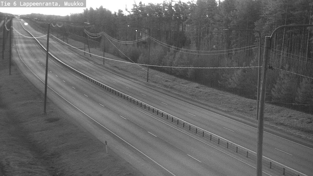 Weather Camera Image Road 6 Lappeenranta, Muukko, Lappeenranta, Etelä-Karjala