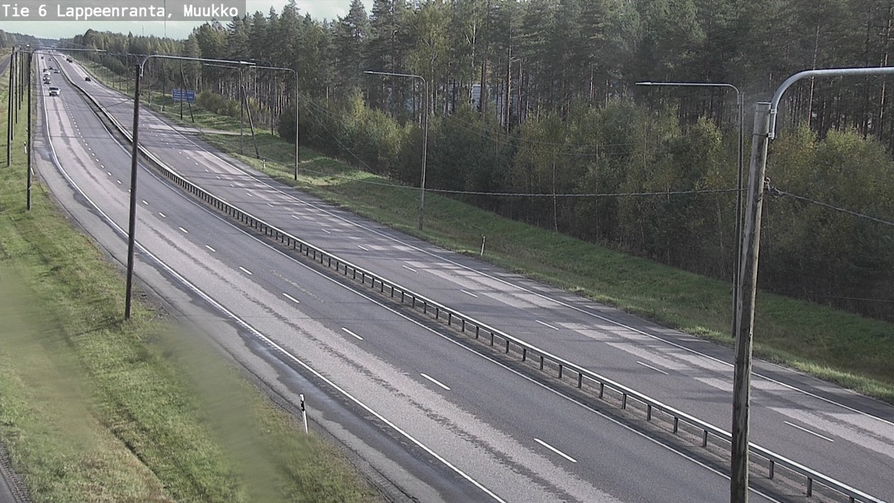 Weather Camera Image Road 6 Lappeenranta, Muukko, Lappeenranta, Etelä-Karjala