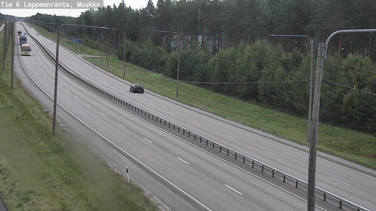 Weather Camera Image Road 6 Lappeenranta, Muukko, Lappeenranta, Etelä-Karjala