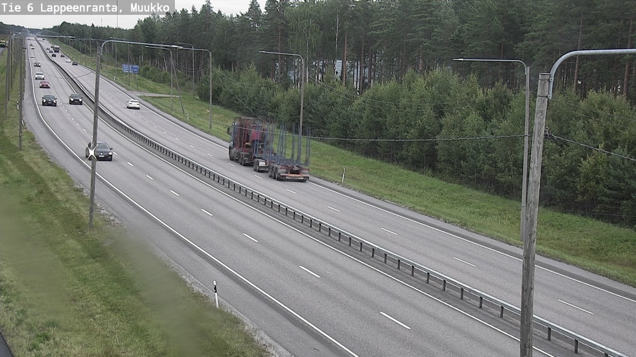 Weather Camera Image Road 6 Lappeenranta, Muukko, Lappeenranta, Etelä-Karjala