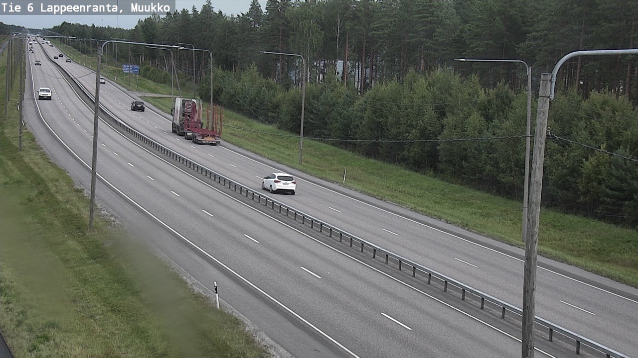 Weather Camera Image Road 6 Lappeenranta, Muukko, Lappeenranta, Etelä-Karjala
