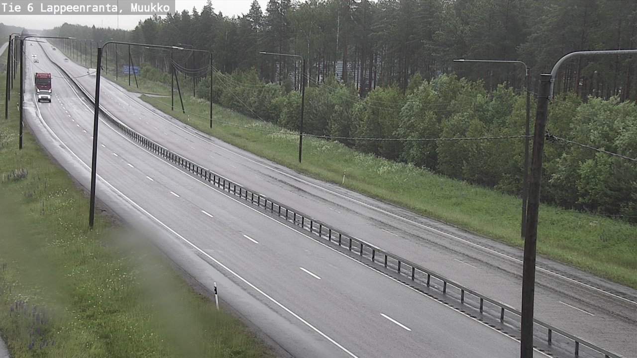 Weather Camera Image Road 6 Lappeenranta, Muukko, Lappeenranta, Etelä-Karjala