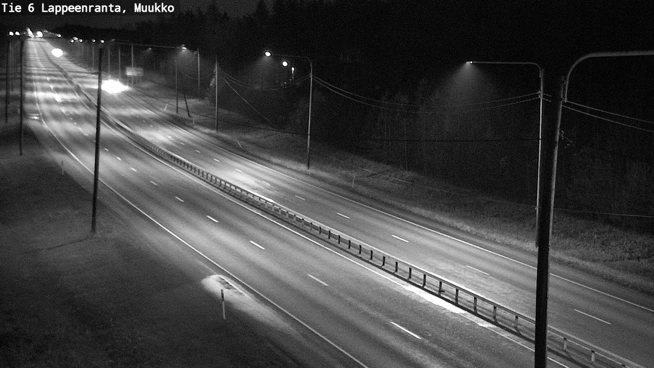 Weather Camera Image Väg 6 Villmanstrand, Muukko, Lappeenranta, Etelä-Karjala