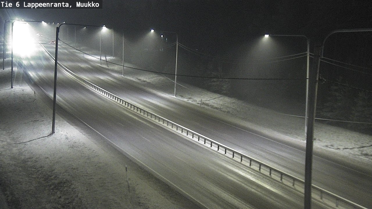 Weather Camera Image Road 6 Lappeenranta, Muukko, Lappeenranta, Etelä-Karjala