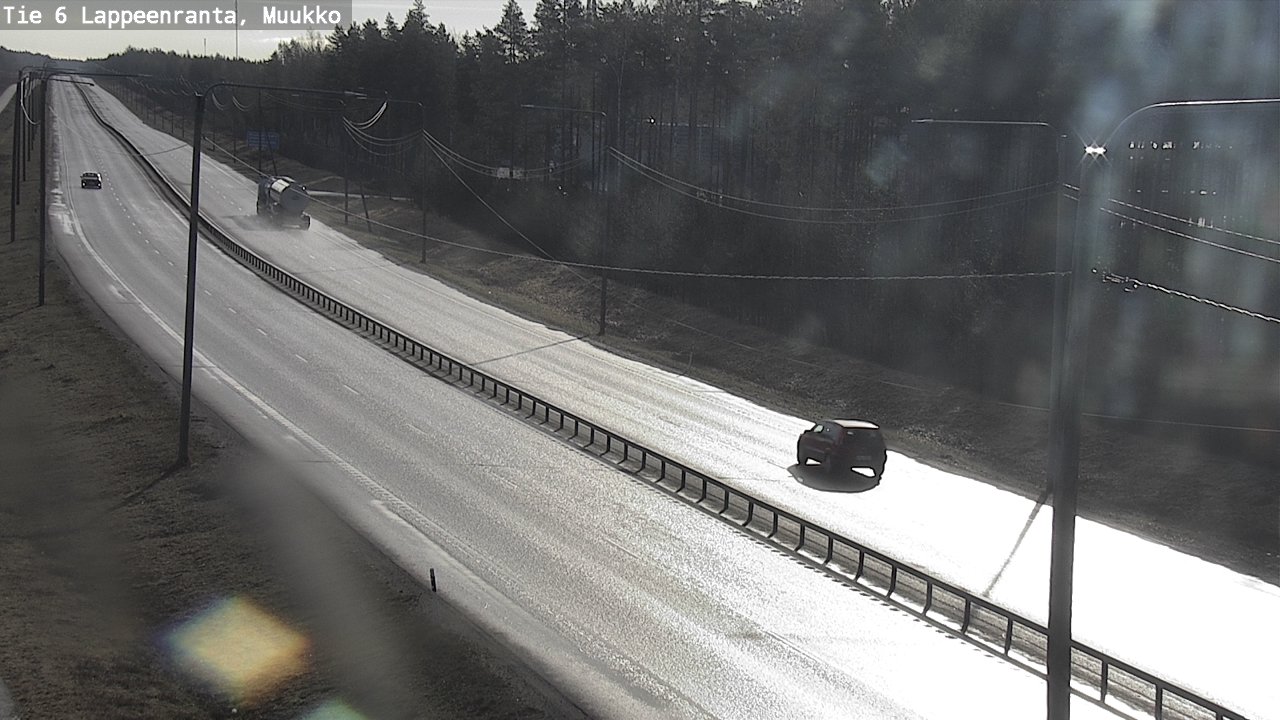 Weather Camera Image Väg 6 Villmanstrand, Muukko, Lappeenranta, Etelä-Karjala