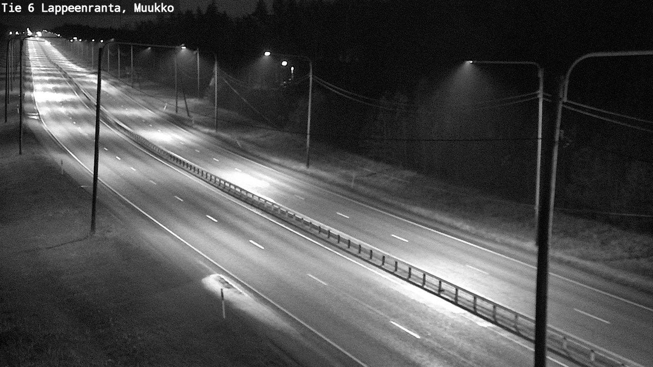 Weather Camera Image Väg 6 Villmanstrand, Muukko, Lappeenranta, Etelä-Karjala