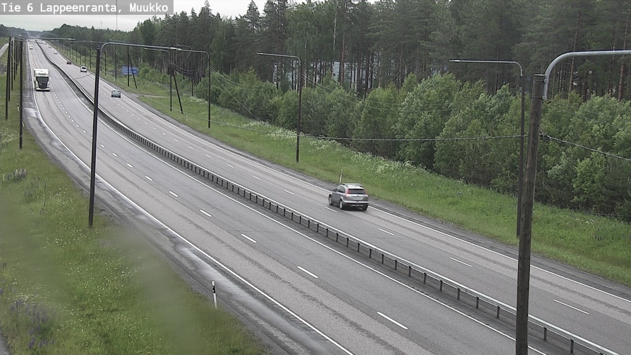 Weather Camera Image Road 6 Lappeenranta, Muukko, Lappeenranta, Etelä-Karjala