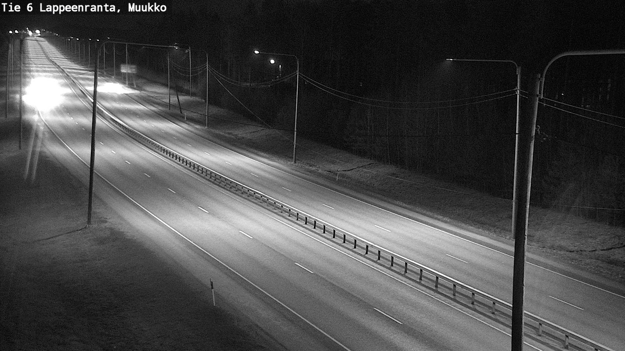 Weather Camera Image Väg 6 Villmanstrand, Muukko, Lappeenranta, Etelä-Karjala