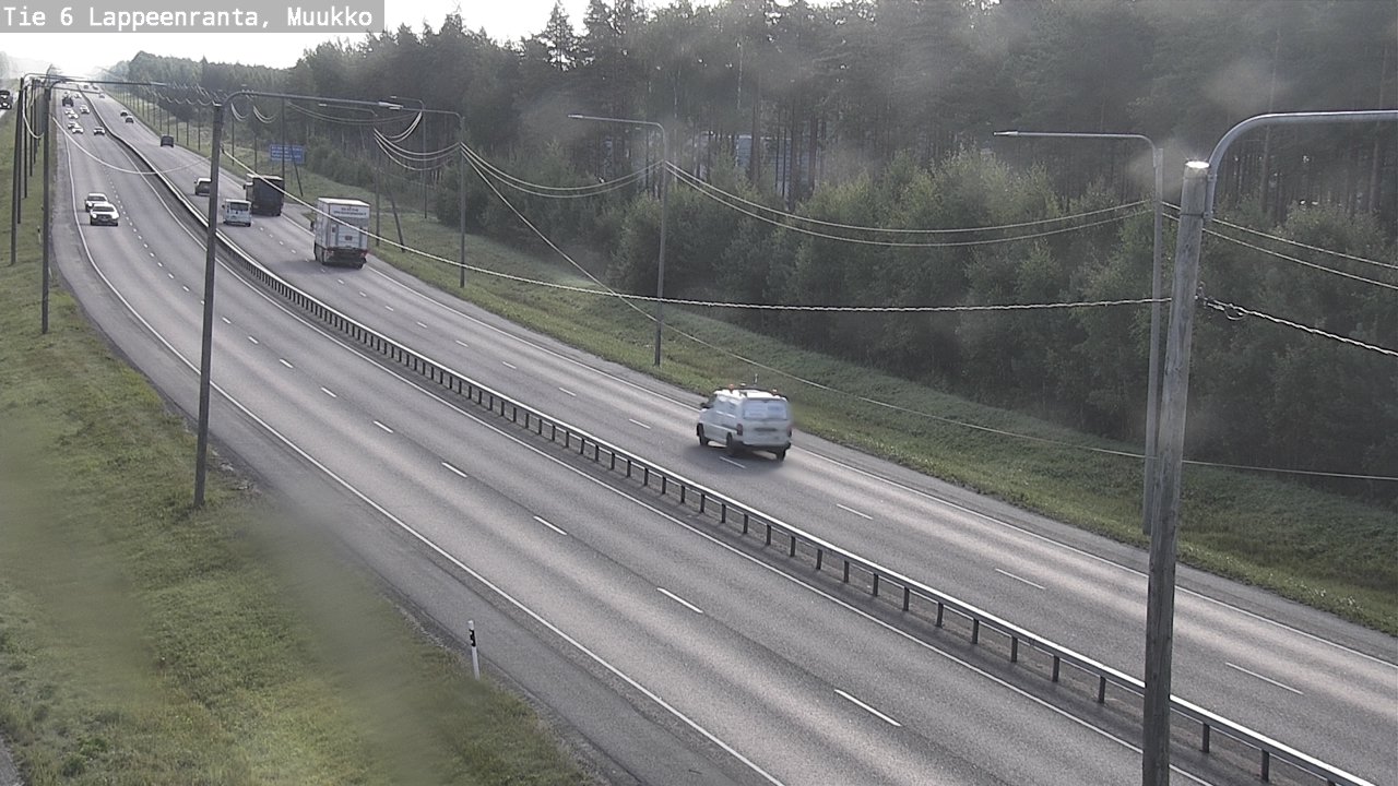 Weather Camera Image Road 6 Lappeenranta, Muukko, Lappeenranta, Etelä-Karjala