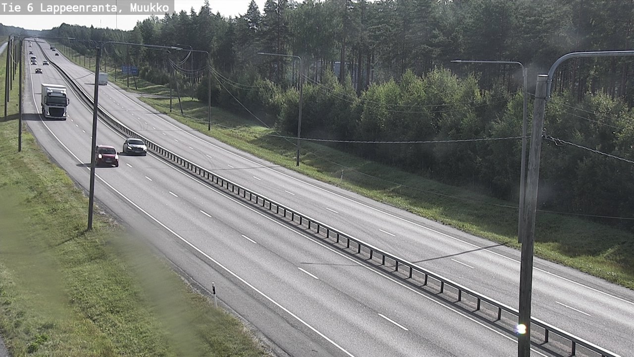 Weather Camera Image Road 6 Lappeenranta, Muukko, Lappeenranta, Etelä-Karjala