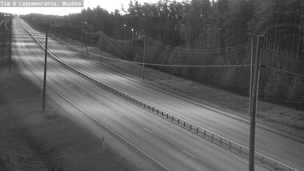 Weather Camera Image Road 6 Lappeenranta, Muukko, Lappeenranta, Etelä-Karjala
