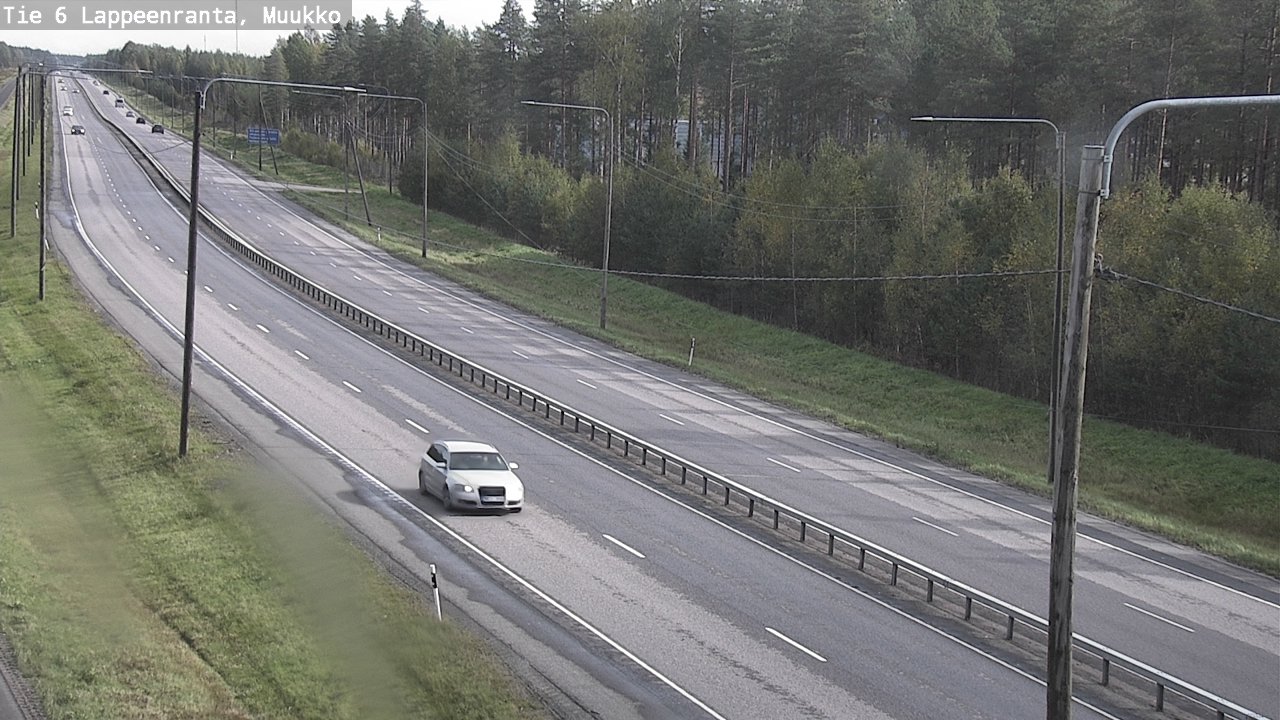 Weather Camera Image Road 6 Lappeenranta, Muukko, Lappeenranta, Etelä-Karjala