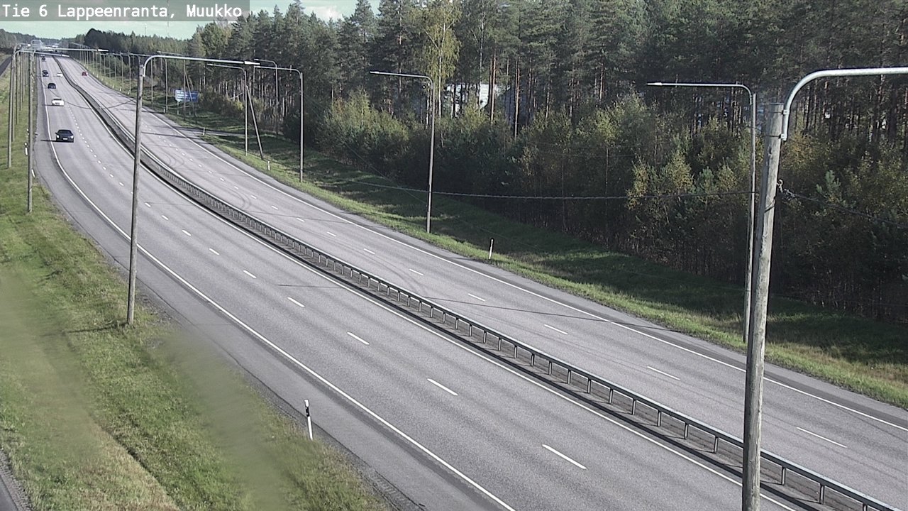 Weather Camera Image Road 6 Lappeenranta, Muukko, Lappeenranta, Etelä-Karjala