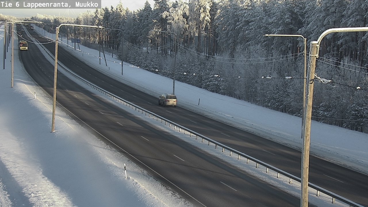 Weather Camera Image Road 6 Lappeenranta, Muukko, Lappeenranta, Etelä-Karjala