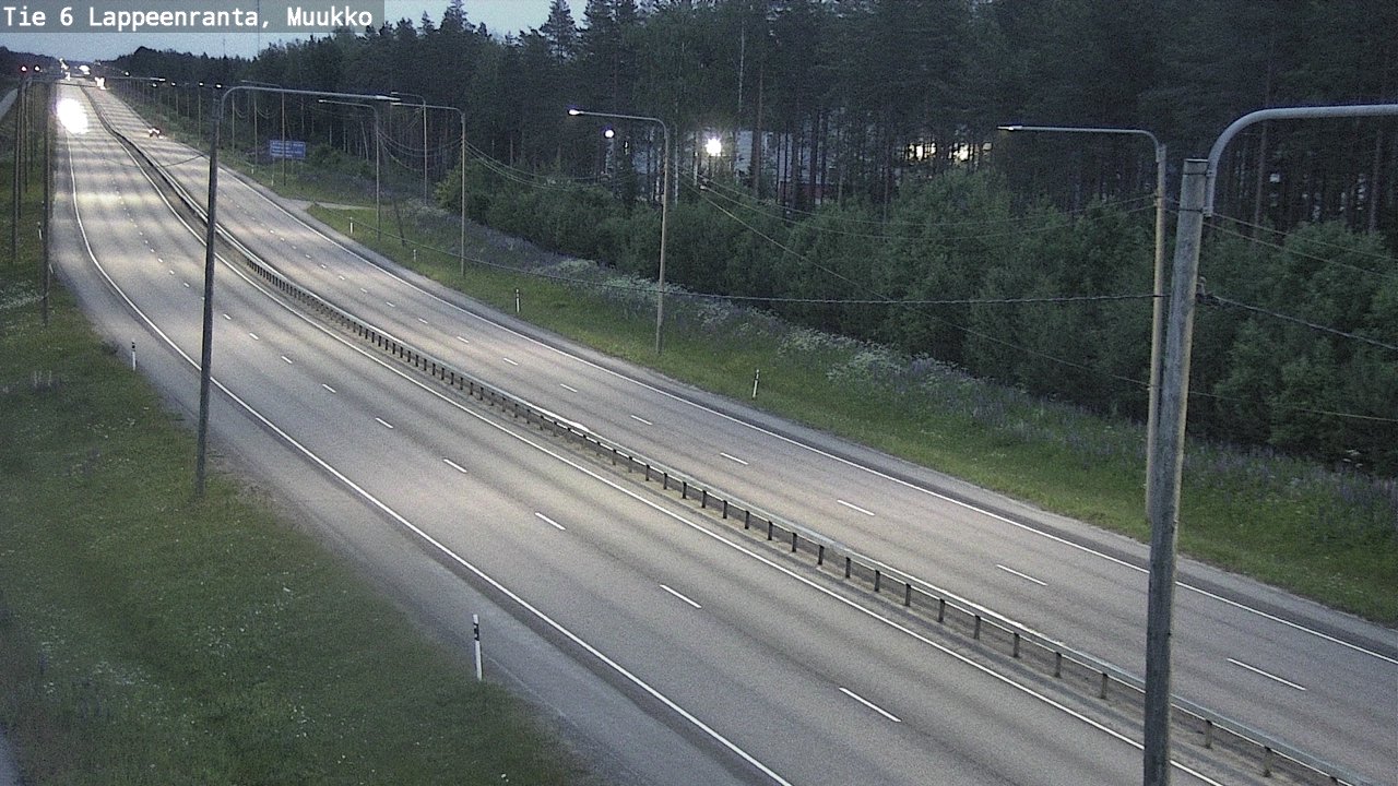 Weather Camera Image Road 6 Lappeenranta, Muukko, Lappeenranta, Etelä-Karjala