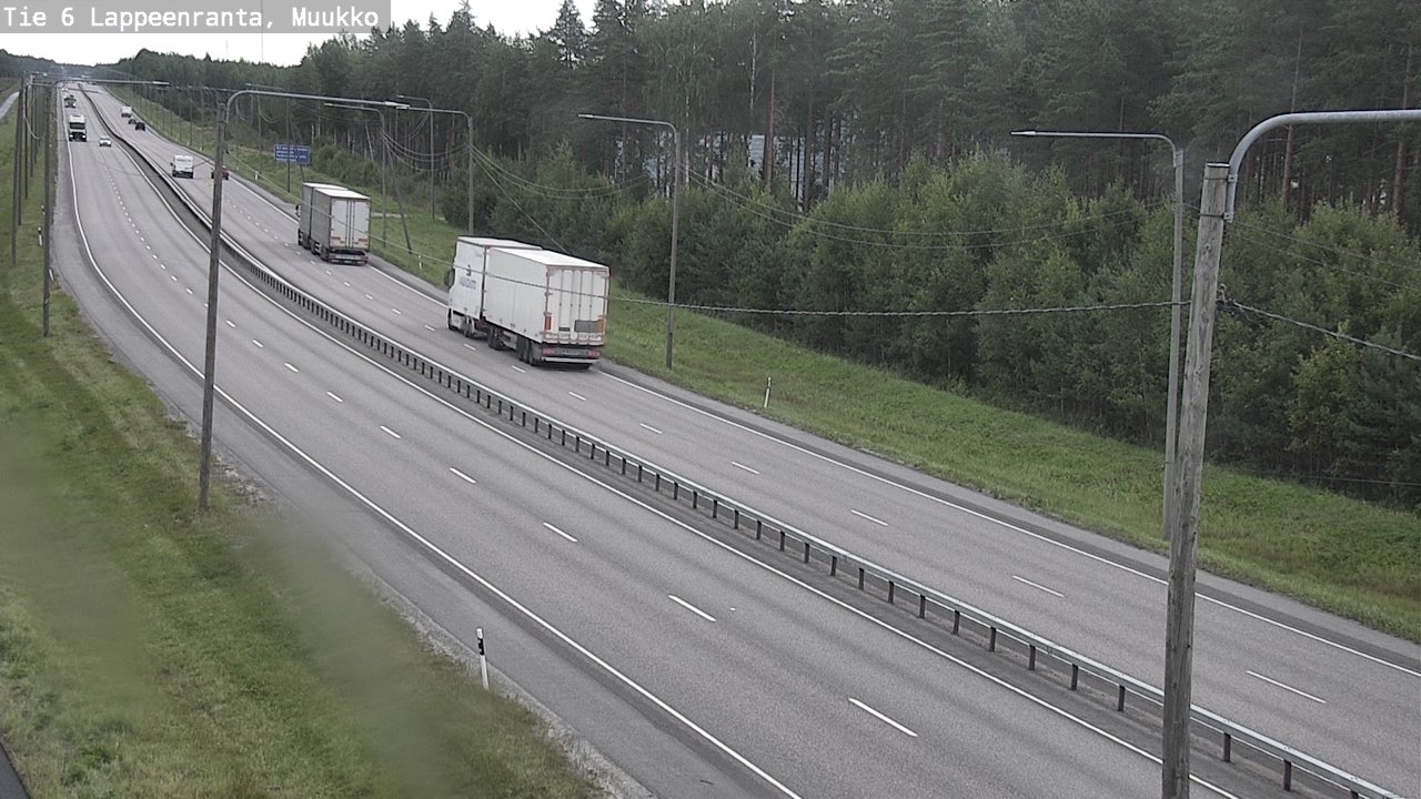 Weather Camera Image Road 6 Lappeenranta, Muukko, Lappeenranta, Etelä-Karjala