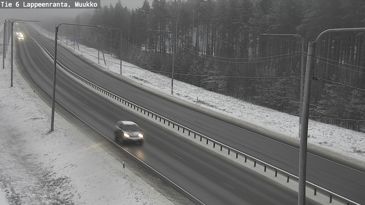 Weather Camera Image Road 6 Lappeenranta, Muukko, Lappeenranta, Etelä-Karjala