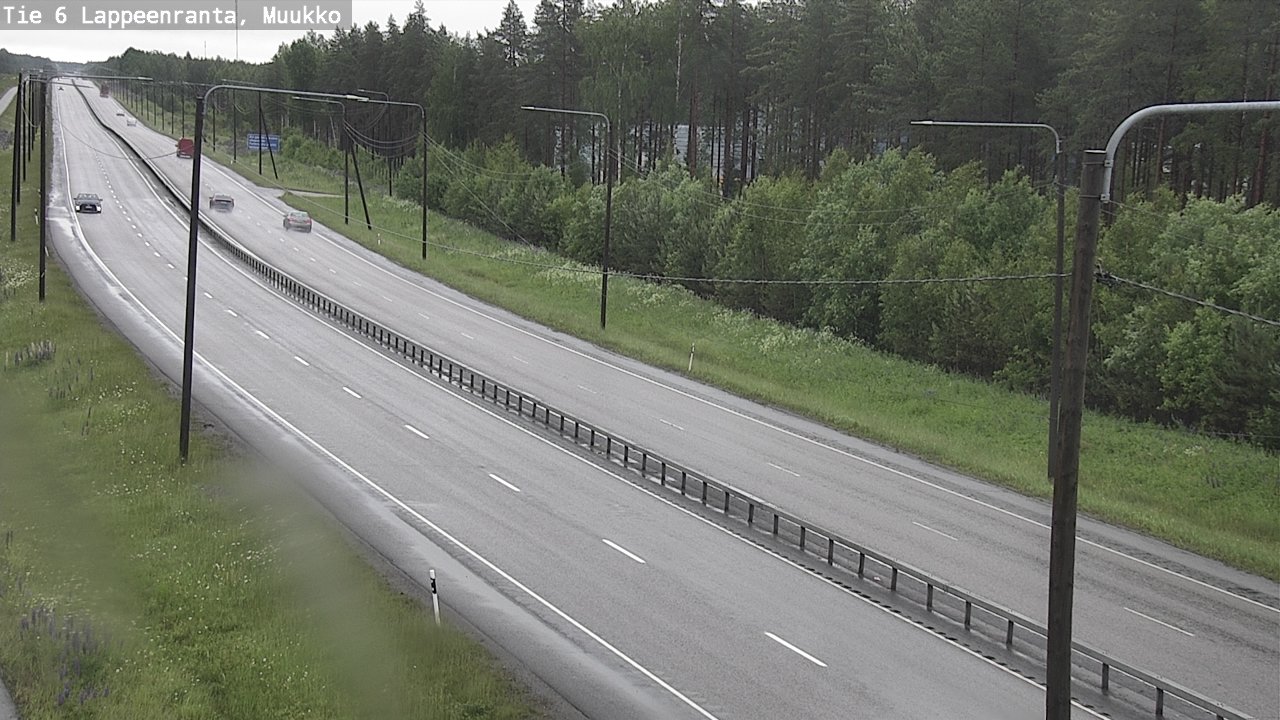 Weather Camera Image Road 6 Lappeenranta, Muukko, Lappeenranta, Etelä-Karjala