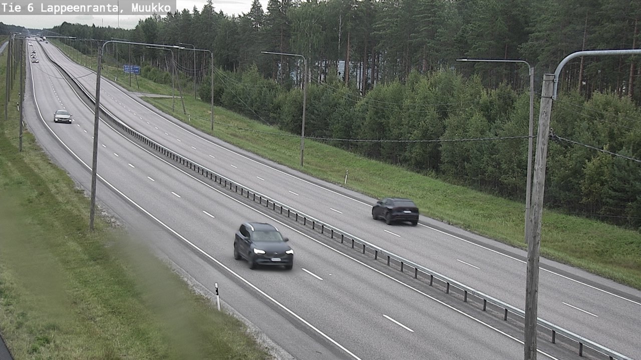 Weather Camera Image Road 6 Lappeenranta, Muukko, Lappeenranta, Etelä-Karjala