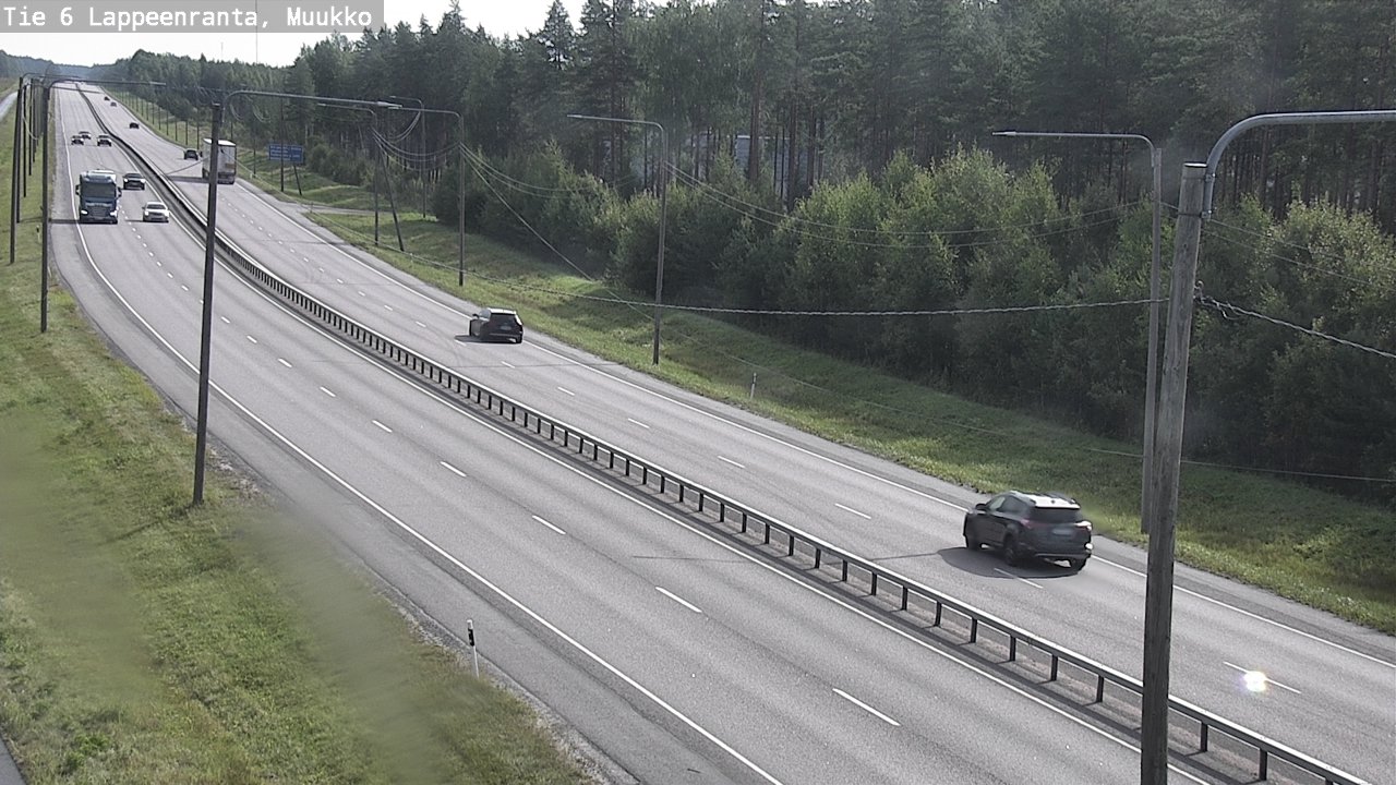 Weather Camera Image Road 6 Lappeenranta, Muukko, Lappeenranta, Etelä-Karjala