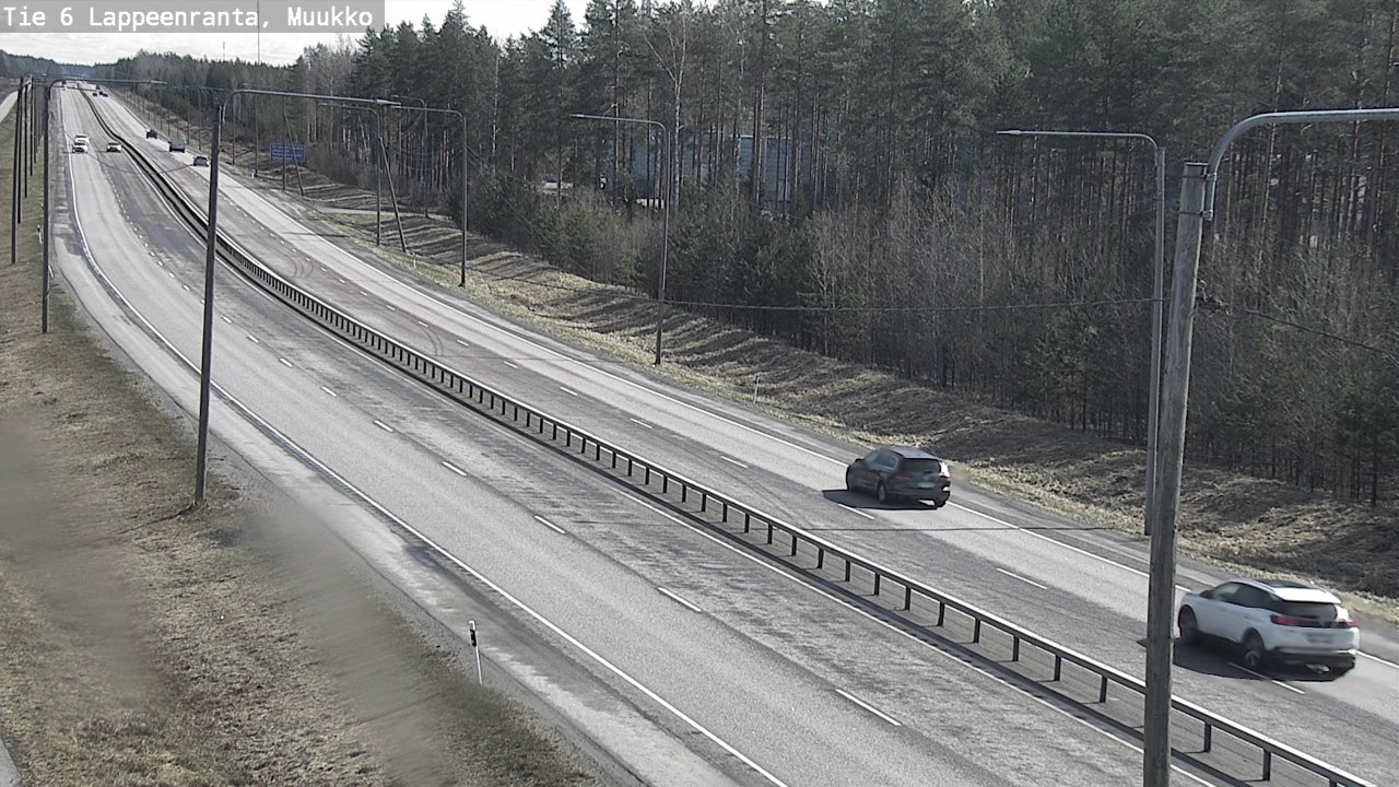 Weather Camera Image Väg 6 Villmanstrand, Muukko, Lappeenranta, Etelä-Karjala