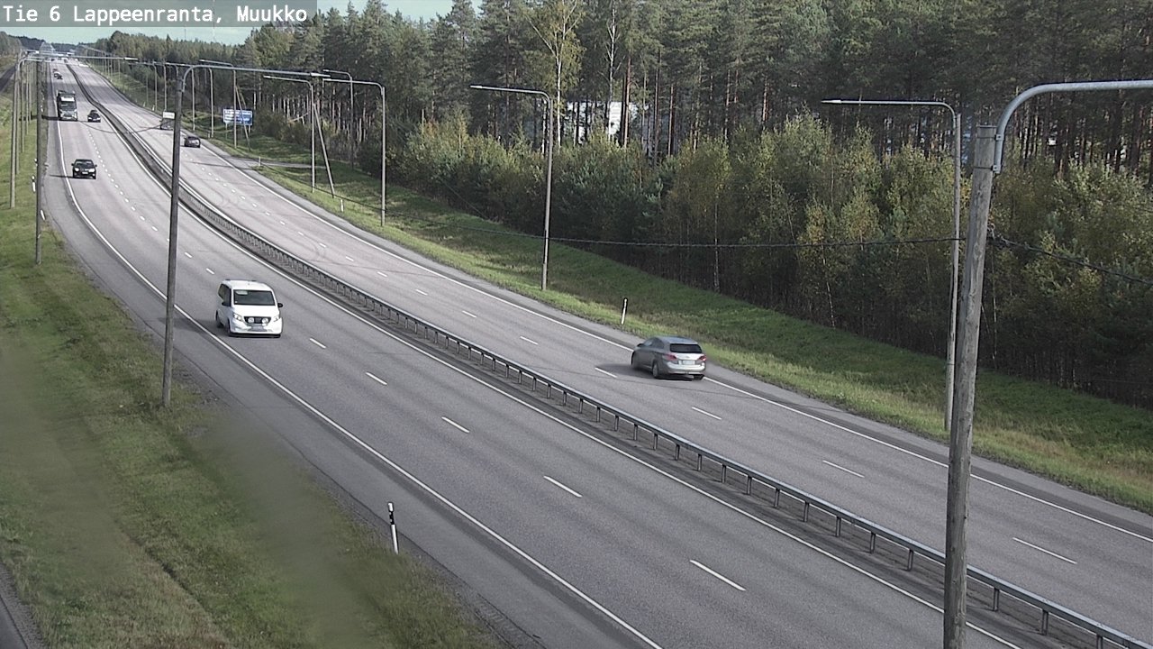 Weather Camera Image Road 6 Lappeenranta, Muukko, Lappeenranta, Etelä-Karjala