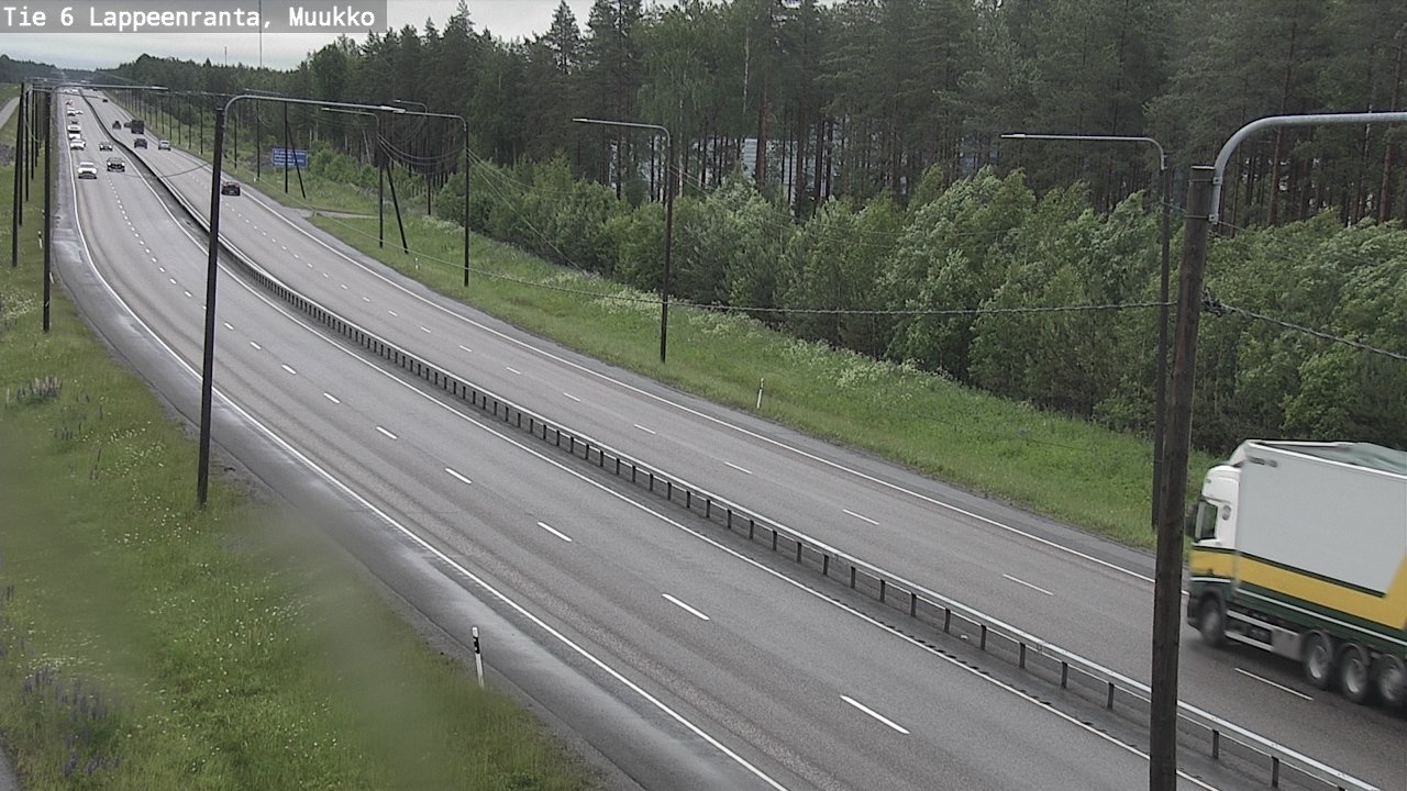 Weather Camera Image Road 6 Lappeenranta, Muukko, Lappeenranta, Etelä-Karjala