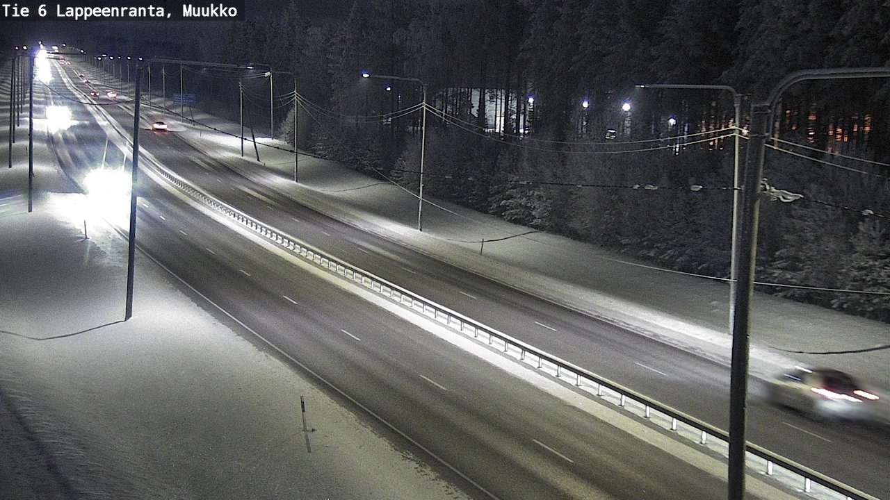 Weather Camera Image Road 6 Lappeenranta, Muukko, Lappeenranta, Etelä-Karjala