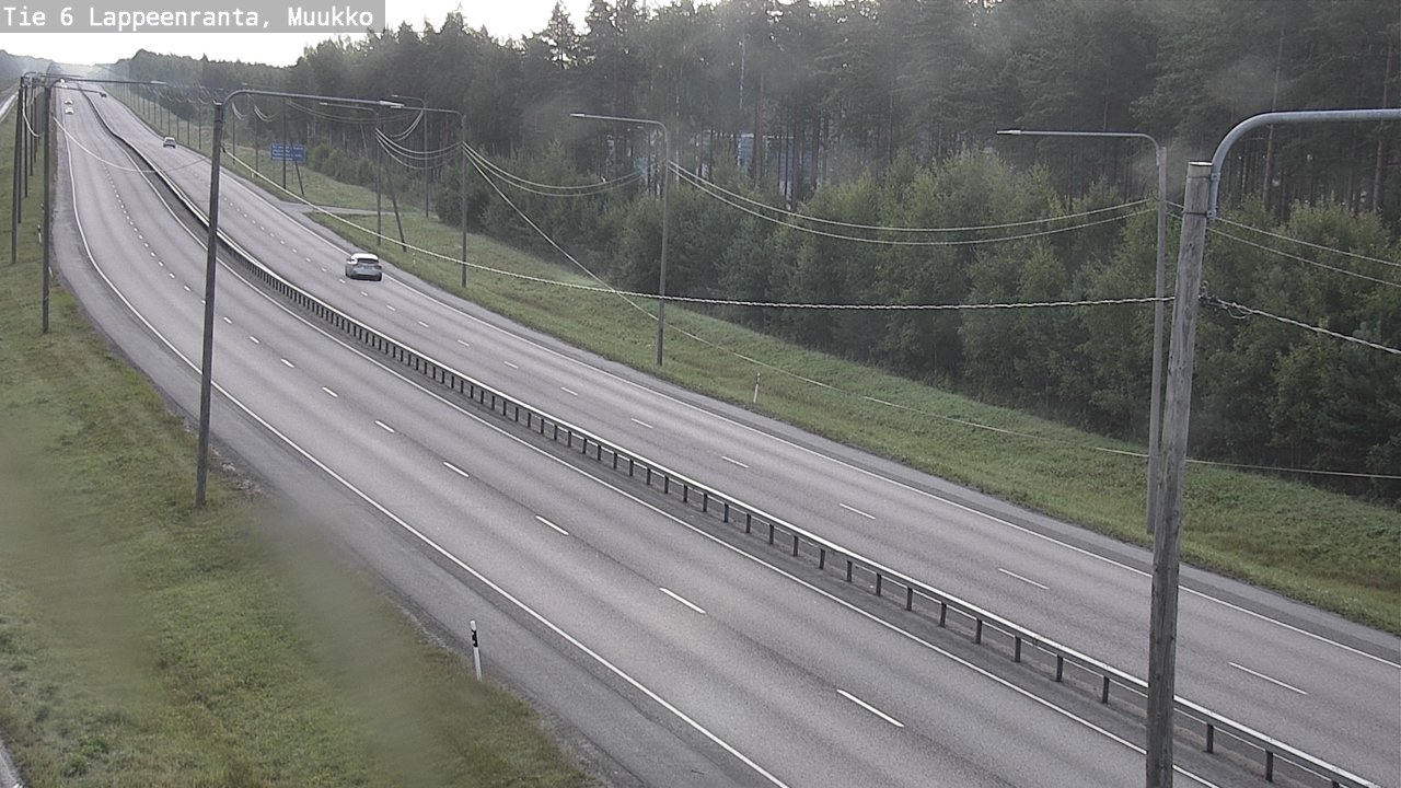 Weather Camera Image Road 6 Lappeenranta, Muukko, Lappeenranta, Etelä-Karjala
